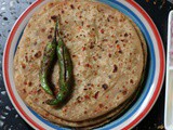 Moong dal masala paratha