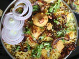 Mushroom dum biryani(vegetarian)