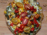 Paneer pepper pizza(desi style)