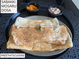 Sabakki mosaru dosa / sago yogurt crepes