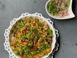 Spicy aloo chaat (street food)