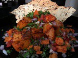 Tandoori aloo papad chaat