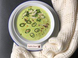 Thai green curry peas soup