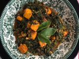 Tofu with greens / tofu palak bhaji