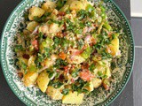Warm potato salad