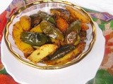 Aloo Baingan Ki Sabzi/ Potato Brinjal Stir Fry