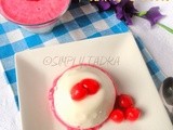 Coconut and Cherry layered Panna Cotta- sfc# 2