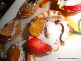 Duet of Fruit & Ice-cream Tart