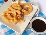 Eggless Churros with Chocolate Syrup- Fusion Dessert for sfc# 4