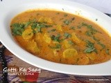 Gatte Ka Saag/ Gatte Ki Sabzi- Rajasthan Cuisine