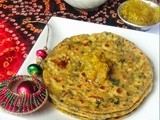 Methi Thepla with Mango Chhunda