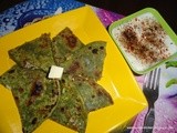 Spinach Cheese Paratha/ P3