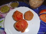 Tomato Vada/ Stuff Tomato Vada/ Tomato Pakora