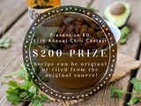 11th Annual Chili Contest — Now Accepting Entries