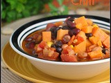 4th Annual Chili Contest: Entry #6 – 3 Bean Sweet Potato Chili + Weekly Menu