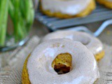 Baked Pumpkin Donuts with Maple Cinnamon Glaze + Weekly Menu