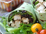 Balsamic Chicken Goat Cheese Wraps + Weekly Menu