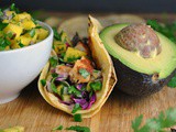 Blackened Fish Tacos with Mango Salsa + Weekly Menu