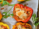 Bolognese-Stuffed Peppers + Weekly Menu