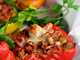 Bolognese-Stuffed Peppers + Weekly Menu