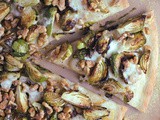 Brussels Sprout and Walnut Pizza