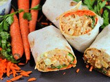 Buffalo Cauliflower and Blue Cheese Wraps + Weekly Menu