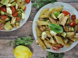 Caprese Chicken Pasta Salad