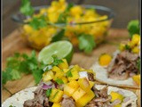 Caribbean Pork Tacos with Mango Salsa