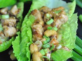 Cashew Chicken Lettuce Wraps + Weekly Menu