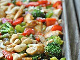 Cashew Chicken Sheet Pan Meal + Weekly Menu