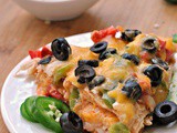 Chicken and Cheese Tortilla Pie + Weekly Menu