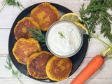 Chickpea Patties with Yogurt Dill Sauce