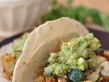 Chickpea, Zucchini, and Cauliflower Tacos + Weekly Menu