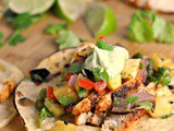 Chili Lime Chicken Tacos with Grilled Pineapple Salsa + Weekly Menu