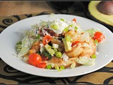 Chipotle Shrimp and Poblano Tostadas