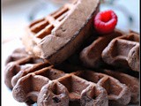 Chocolate Cherry Waffles