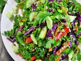 Cilantro Kale Salad with Sesame Ginger Dressing