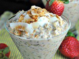 Coconut Cream Overnight Oats + Weekly Menu