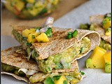 Crab & Avocado Quesadillas with Mango Salsa