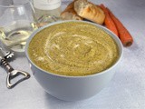 Creamy Roasted Cauliflower, Broccoli, and Garlic Soup + Weekly Menu