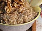 Crock Pot Apple Cinnamon Steel Cut Oats