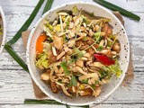Crunchy Thai Chicken Salad with Peanut Dressing