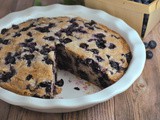 Crustless Blueberry Pie + Weekly Menu