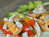 Easy Baked Buffalo Chicken Fajitas + Weekly Menu