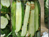 Easy Garlic Dill Refrigerator Pickles + Weekly Menu