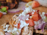 Greek Chicken Gyros with Tzatziki