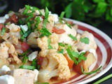 Greek Chicken with Potatoes, Cauliflower, and Feta