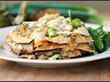 Grilled Shrimp and Tomatillo Enchilada Casserole