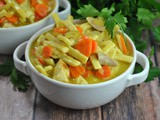 Homemade Chicken Noodle Soup + Weekly Menu