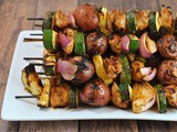 Honey Mustard Chicken Kabobs + Weekly Menu